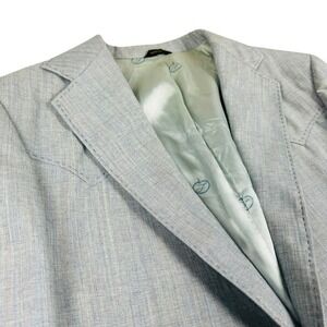 Vintage Lasso Sport Coat Men's 40L‎ Western Rockabilly Disco Suit Jacket Cowboy